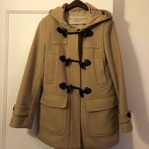 Burberry Brit camel coat size US 6